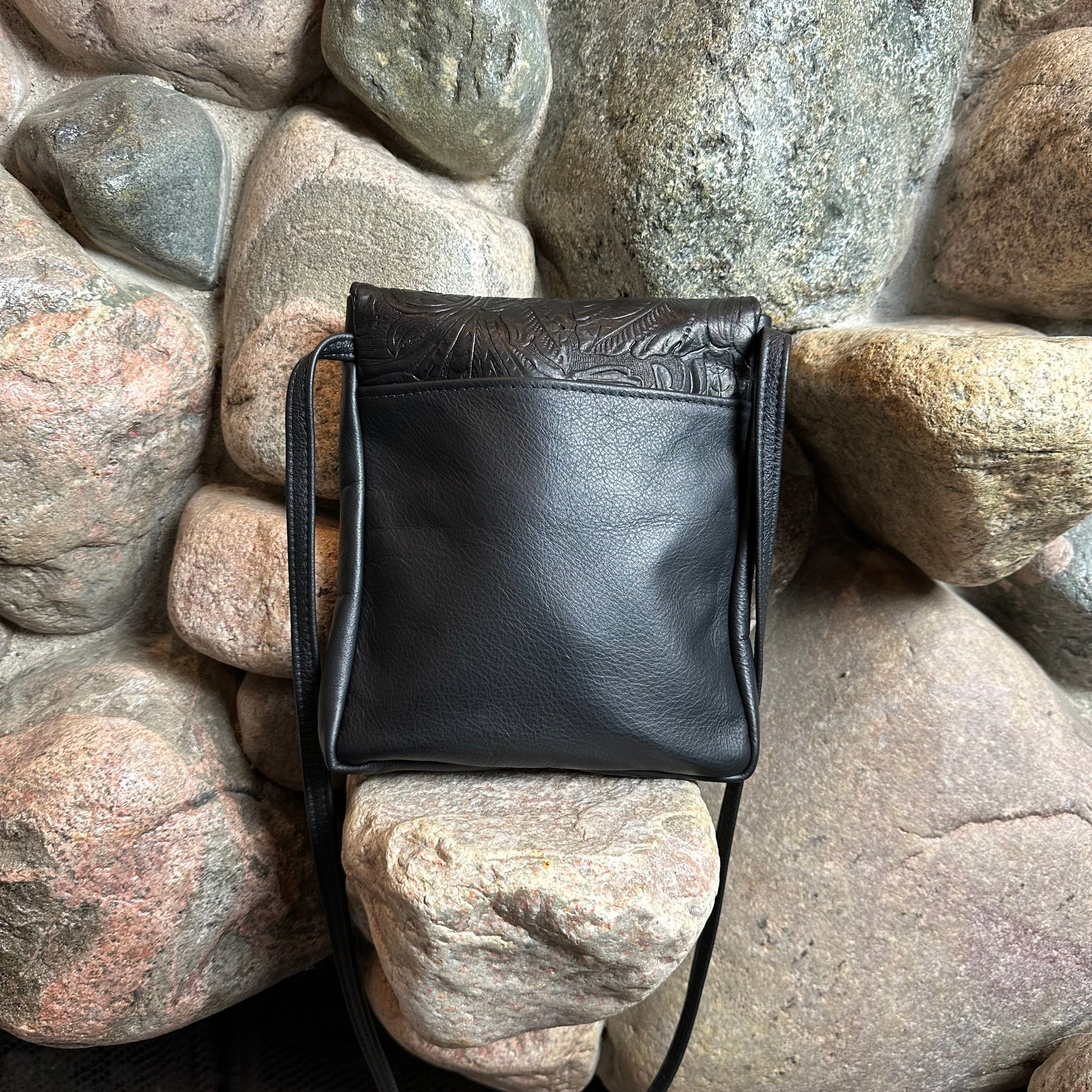 WALKABOUT/EMBOSSED W/STONE Leather Bag