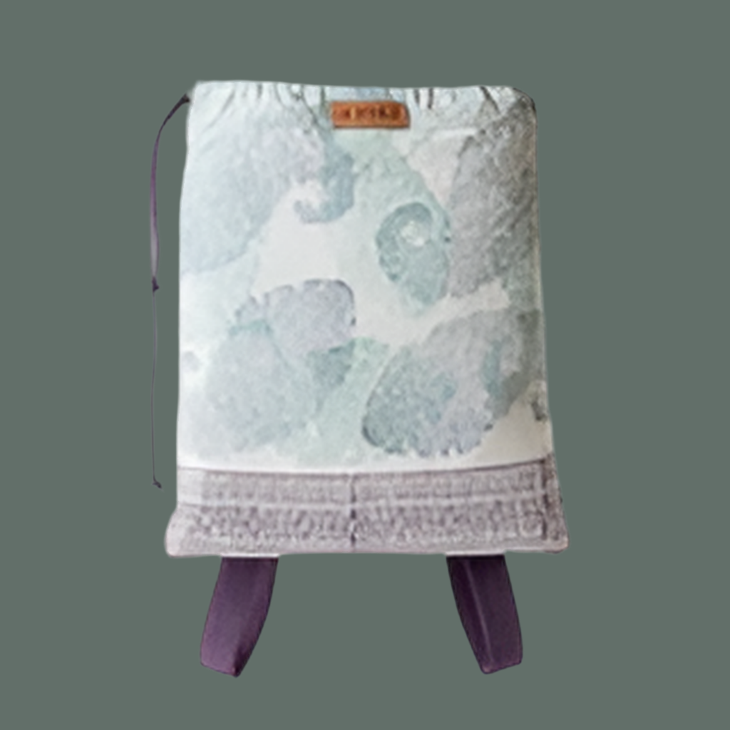 PASTEL PETALS CANVAS BACKPACK IN LAVENDER BLOOM