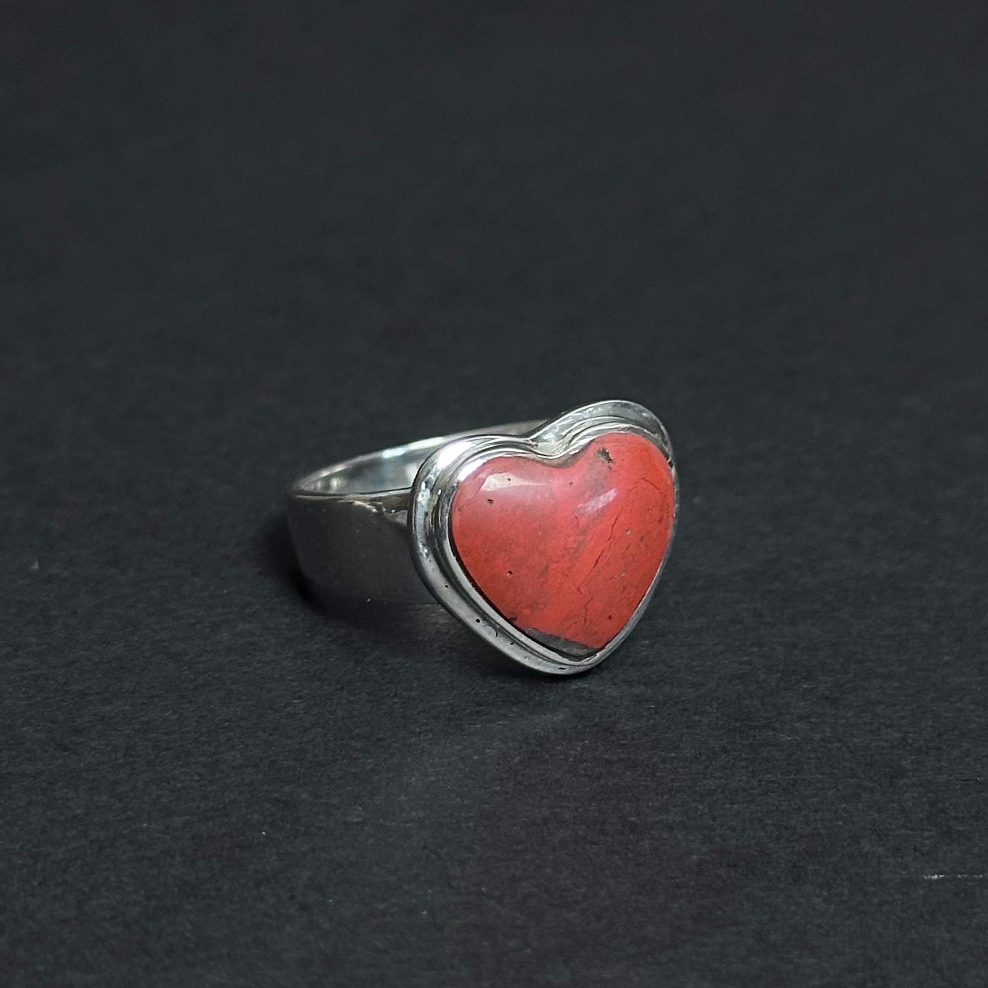 Puddingstone Heart Ring