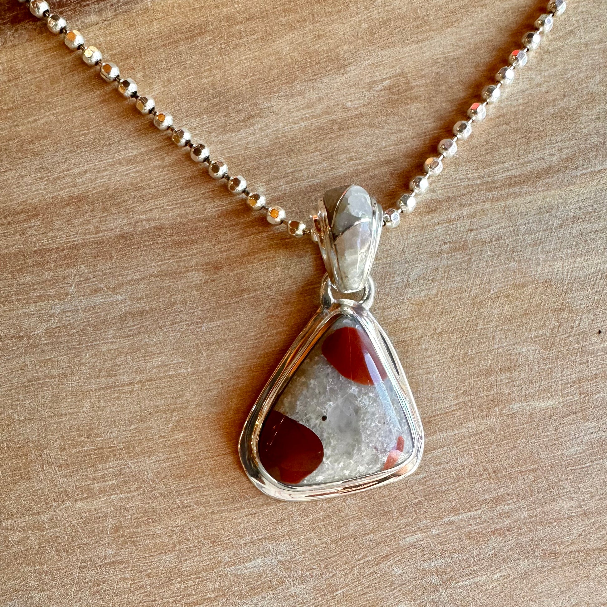 Puddingstone Triangular solid Sm Pendant