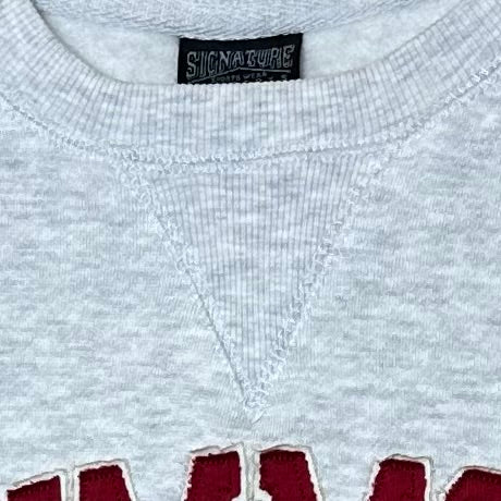 Collegiate red letter crew sweatshirt