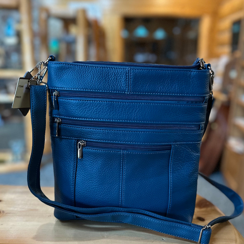 ITALIAN LEATHER LG SHOULDER BAG/CROSS BODY