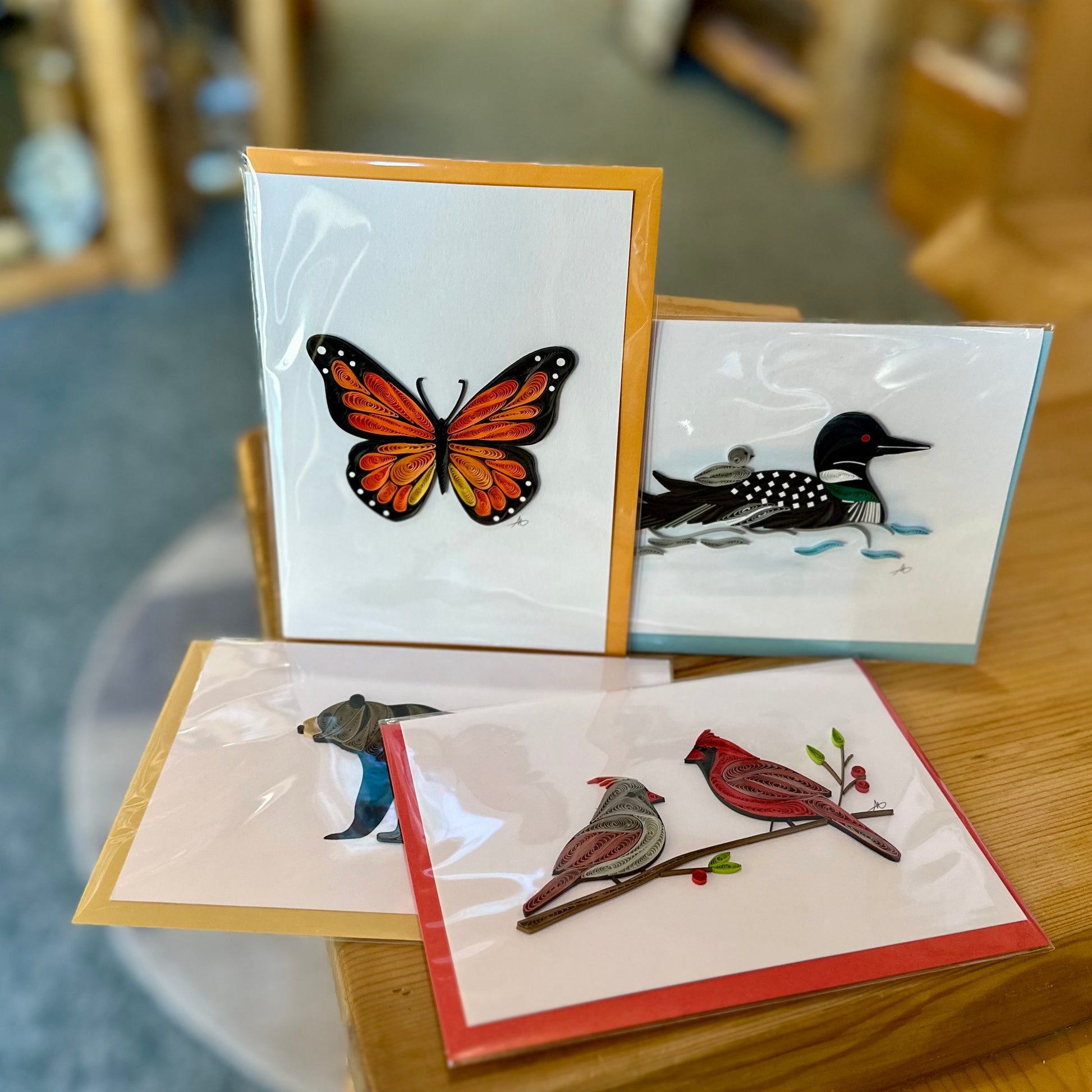 QUILLED GREETING CARDS BLANK