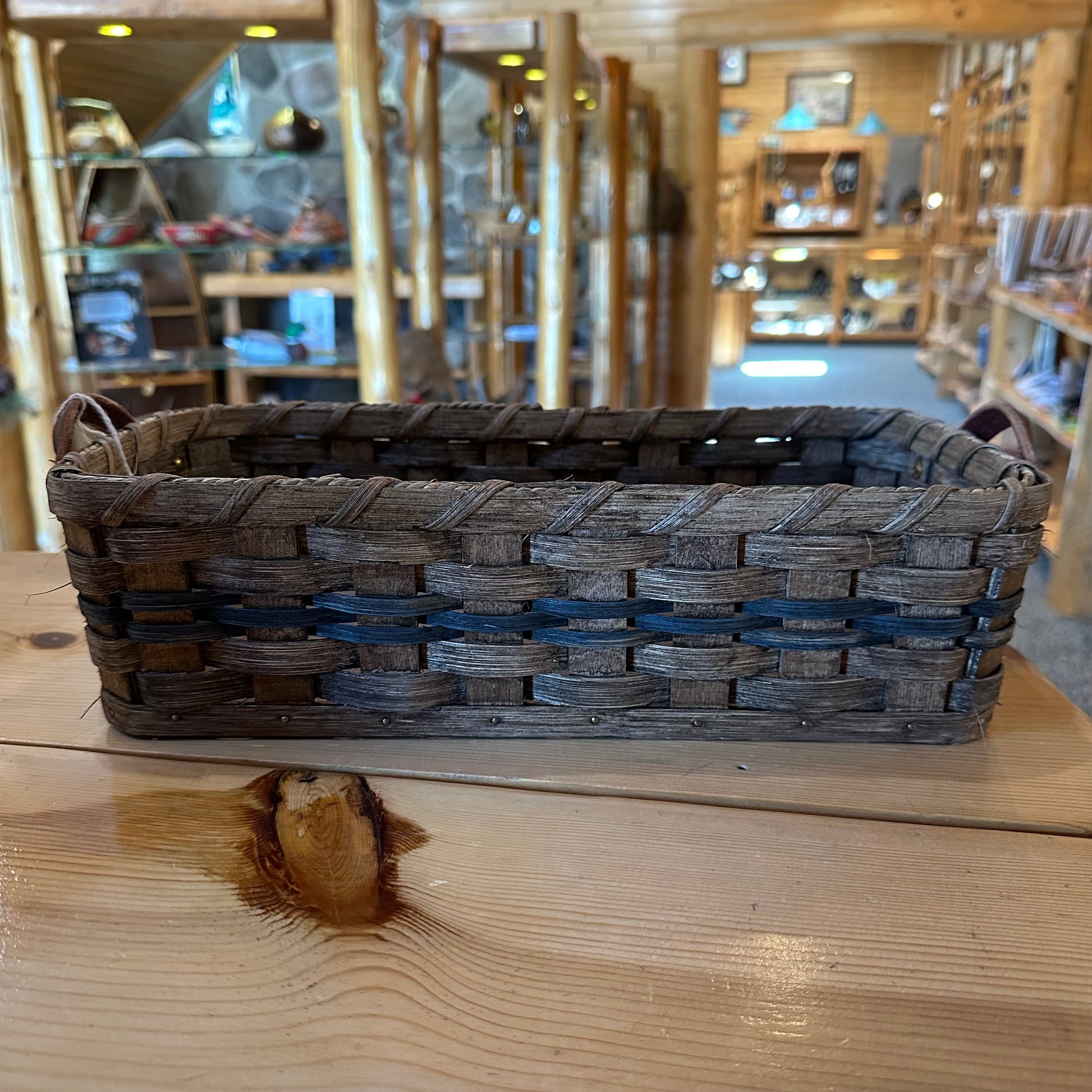 AMISH MADE DINNER ROLL/BREAD/CRACKER BASKETS W/HANDLES