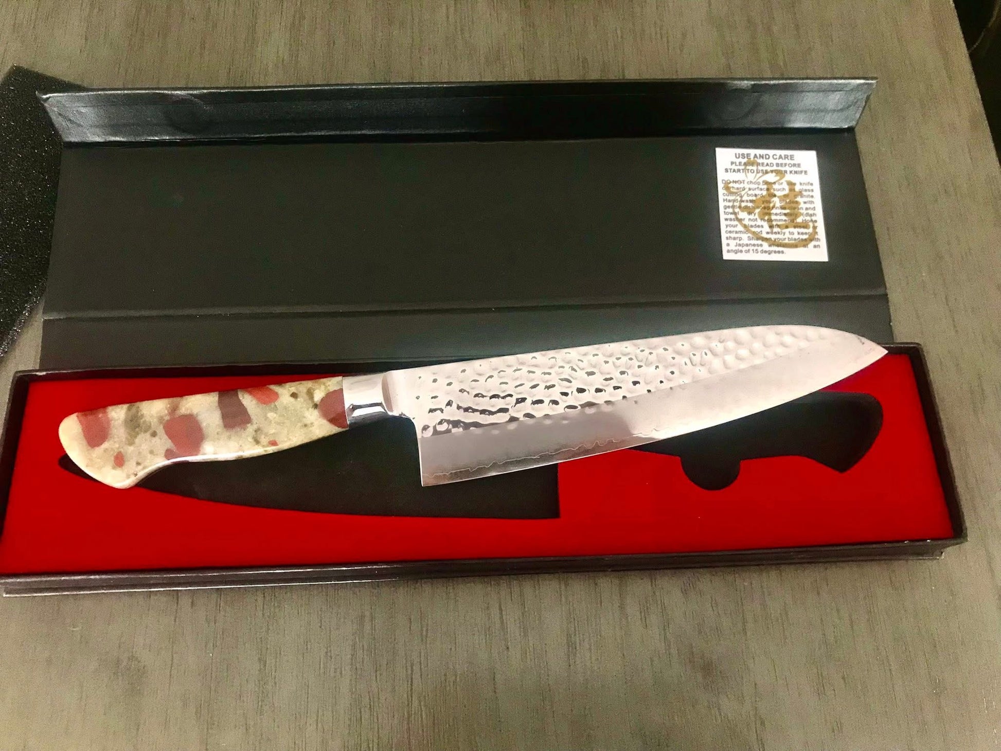 Hammered Japanese Chef’s Knife