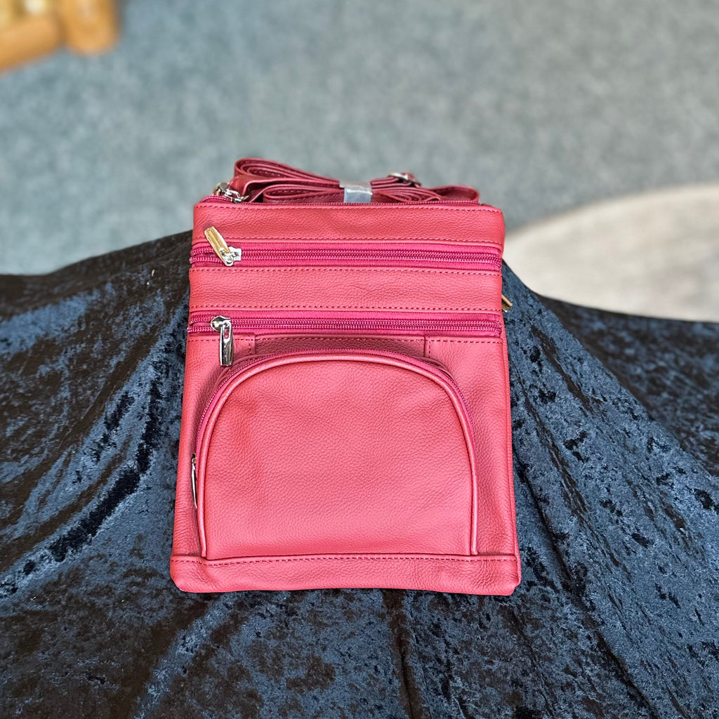 ITALIAN LEATHER CROSS BODY PURSE