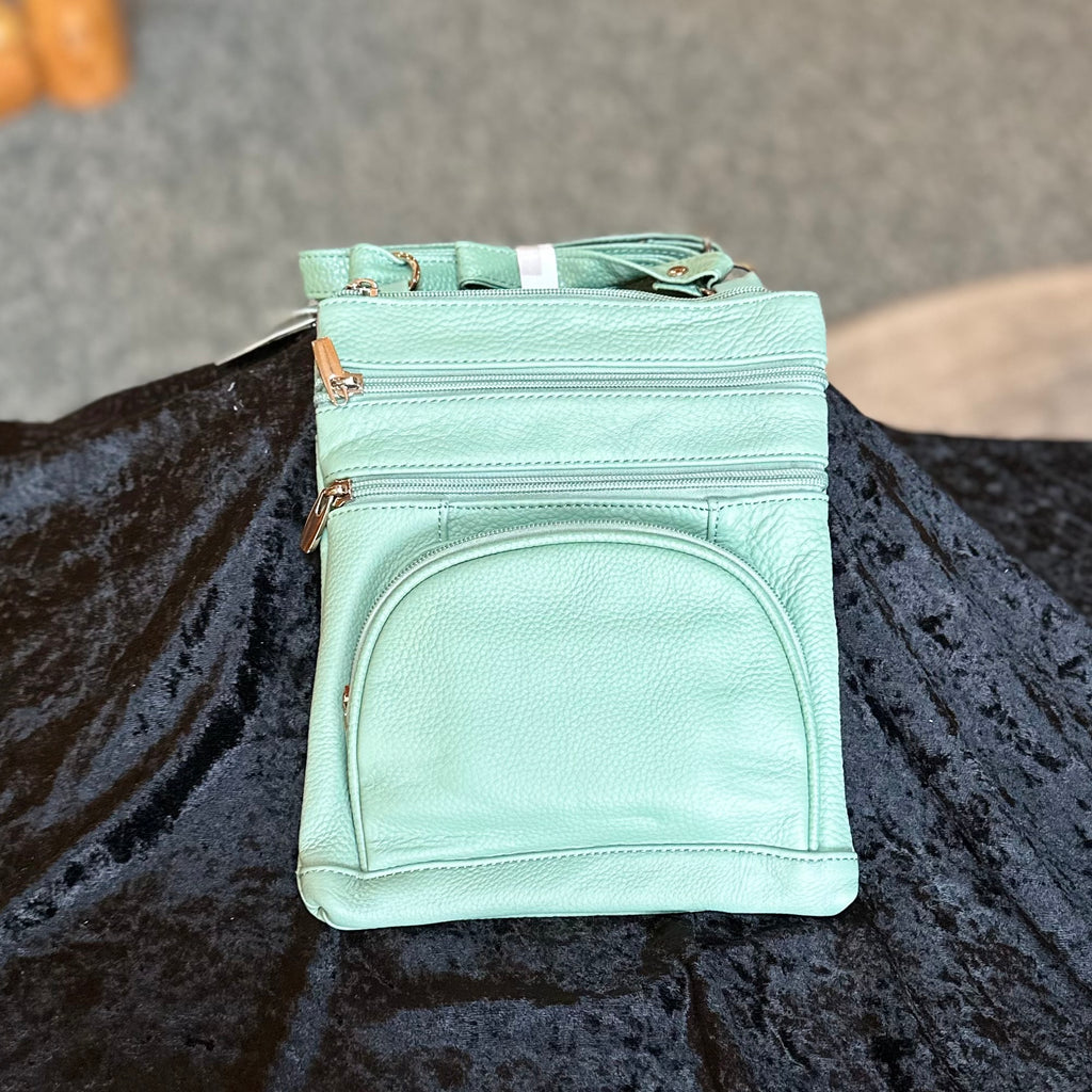 ITALIAN LEATHER CROSS BODY PURSE
