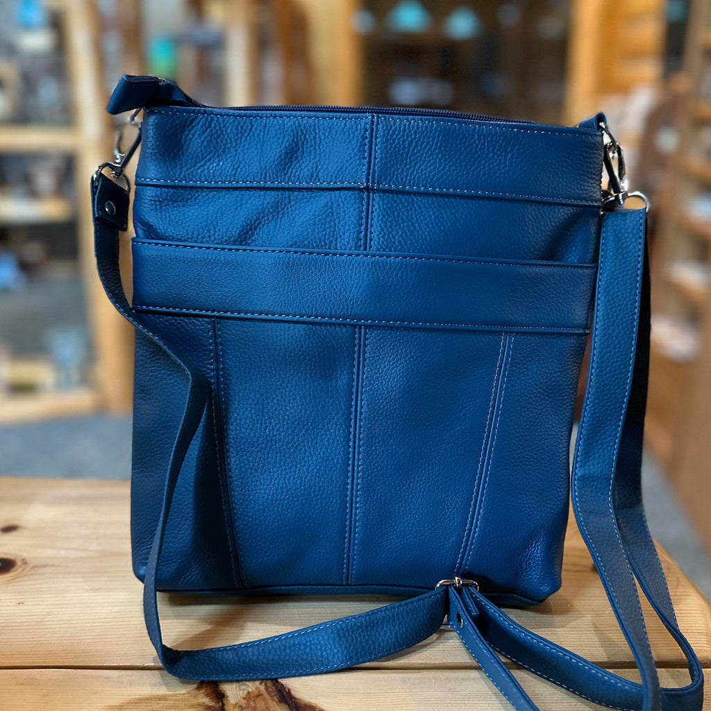 ITALIAN LEATHER LG SHOULDER BAG/CROSS BODY