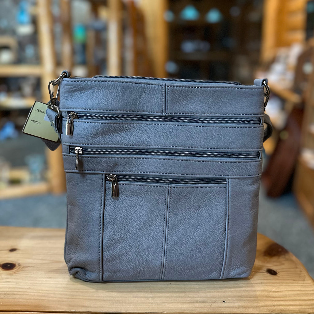 ITALIAN LEATHER LG SHOULDER BAG/CROSS BODY