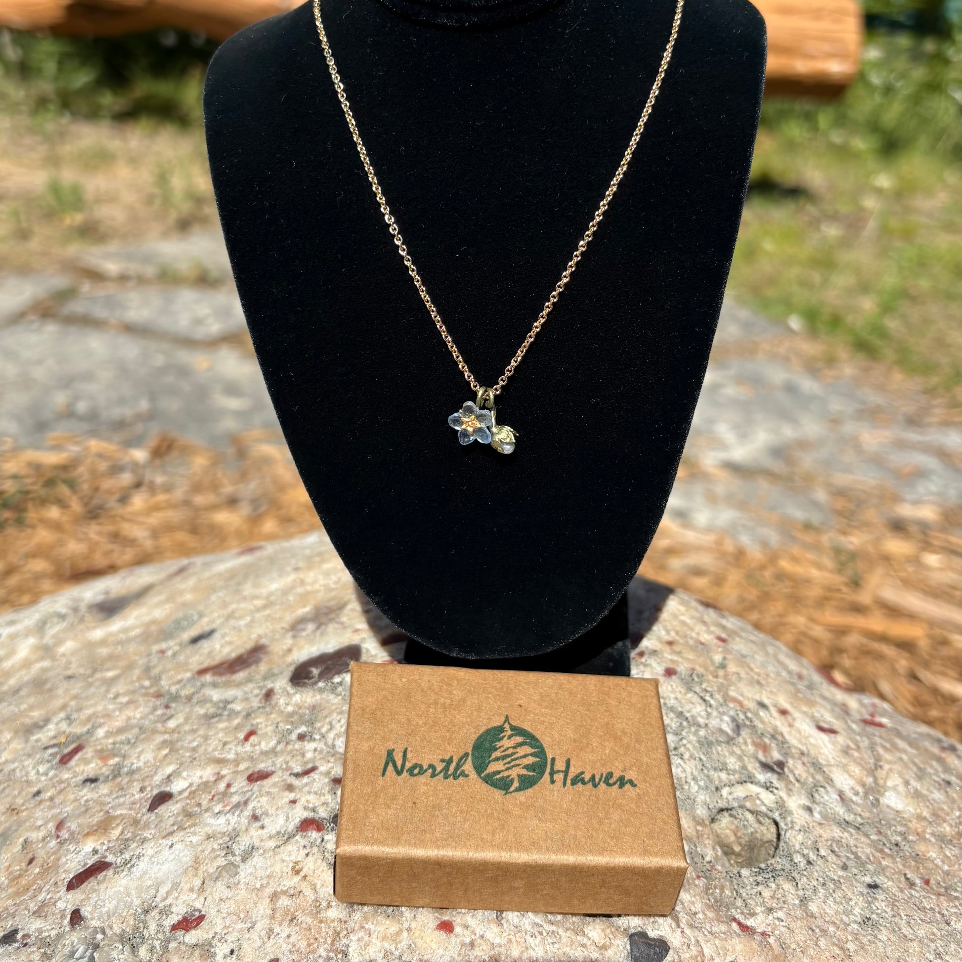 FORGET ME NOT 16" PENDANT