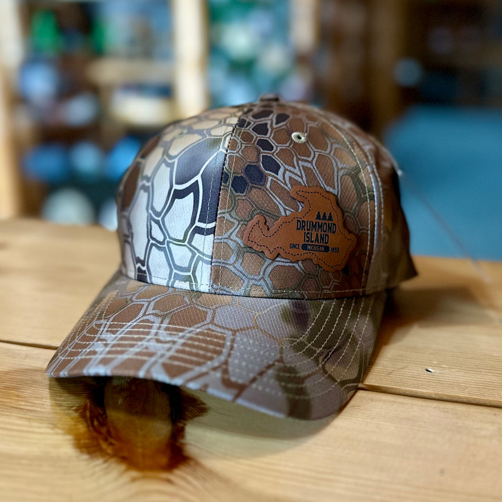 HAWTHORNE TRUCKER/CASUAL PERFORMANCE CAMO HAT W/PATCH