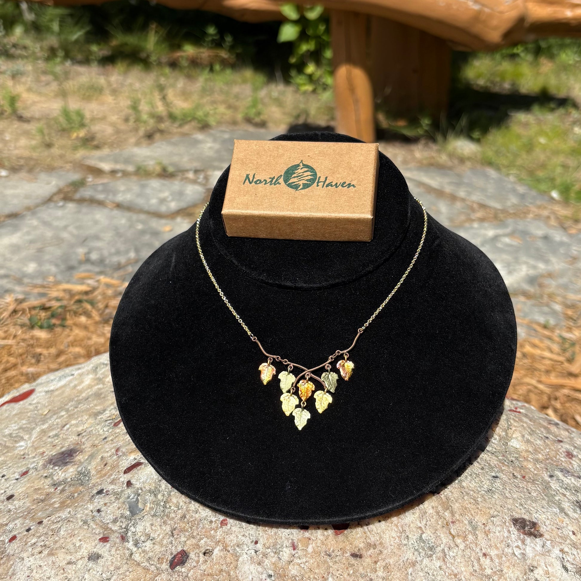 SUGAR MAPLE 16” ADJUSTABLE DAINTY NECKLACE