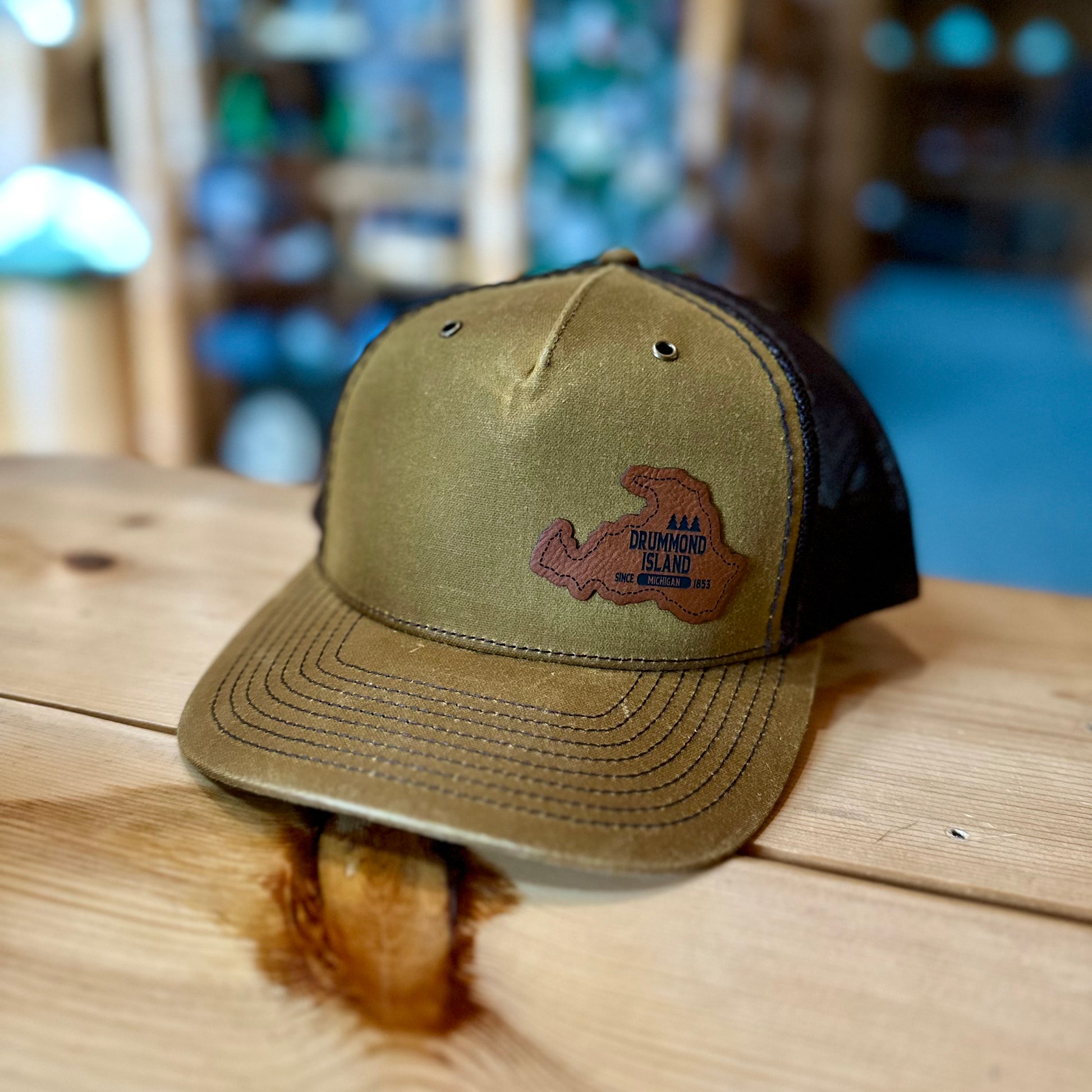 HAWTHORNE TRUCKER/CASUAL PERFORMANCE CAMO HAT W/PATCH