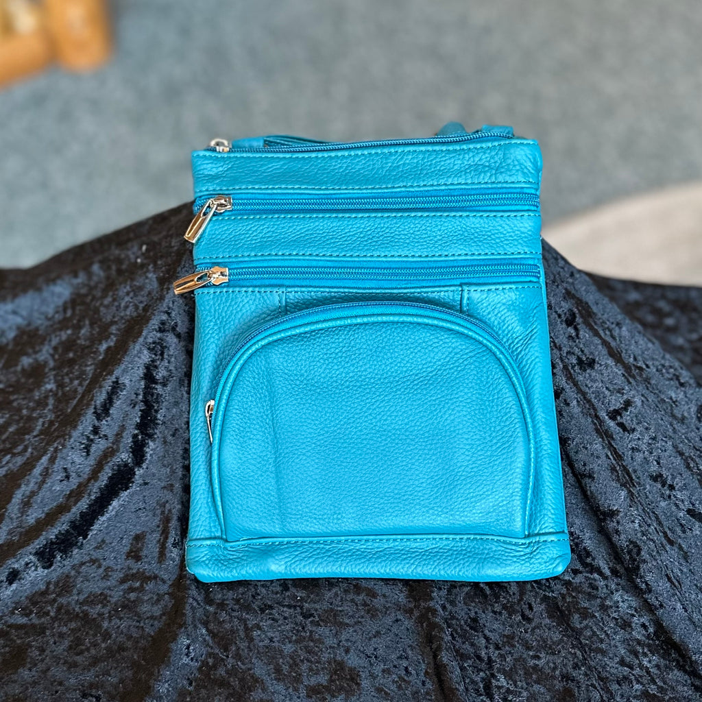 ITALIAN LEATHER CROSS BODY PURSE