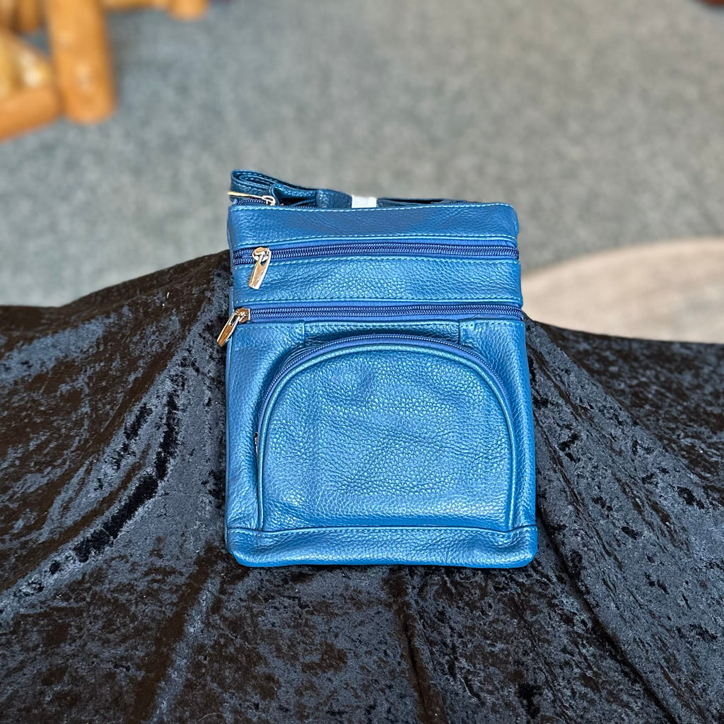 ITALIAN LEATHER CROSS BODY PURSE