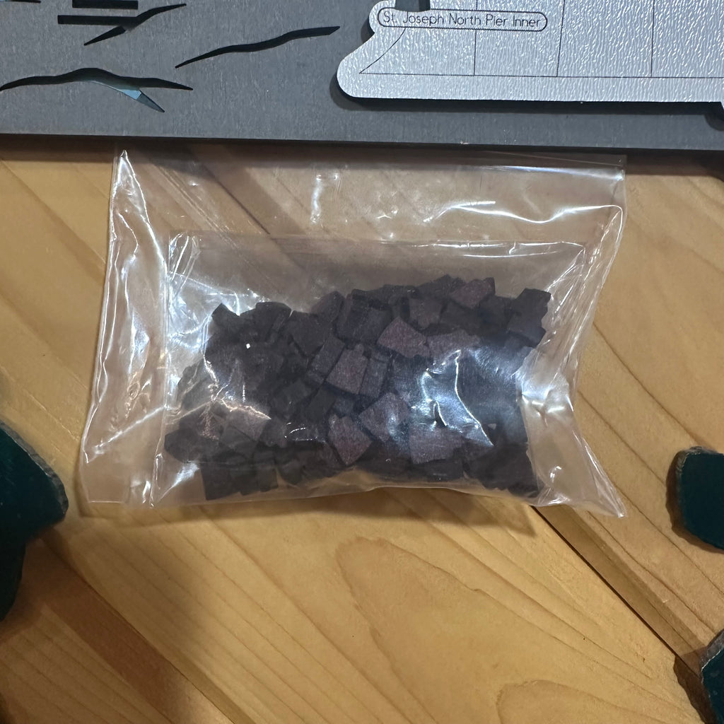 MICHIGAN LIGHTHOUSE WOOD CHART