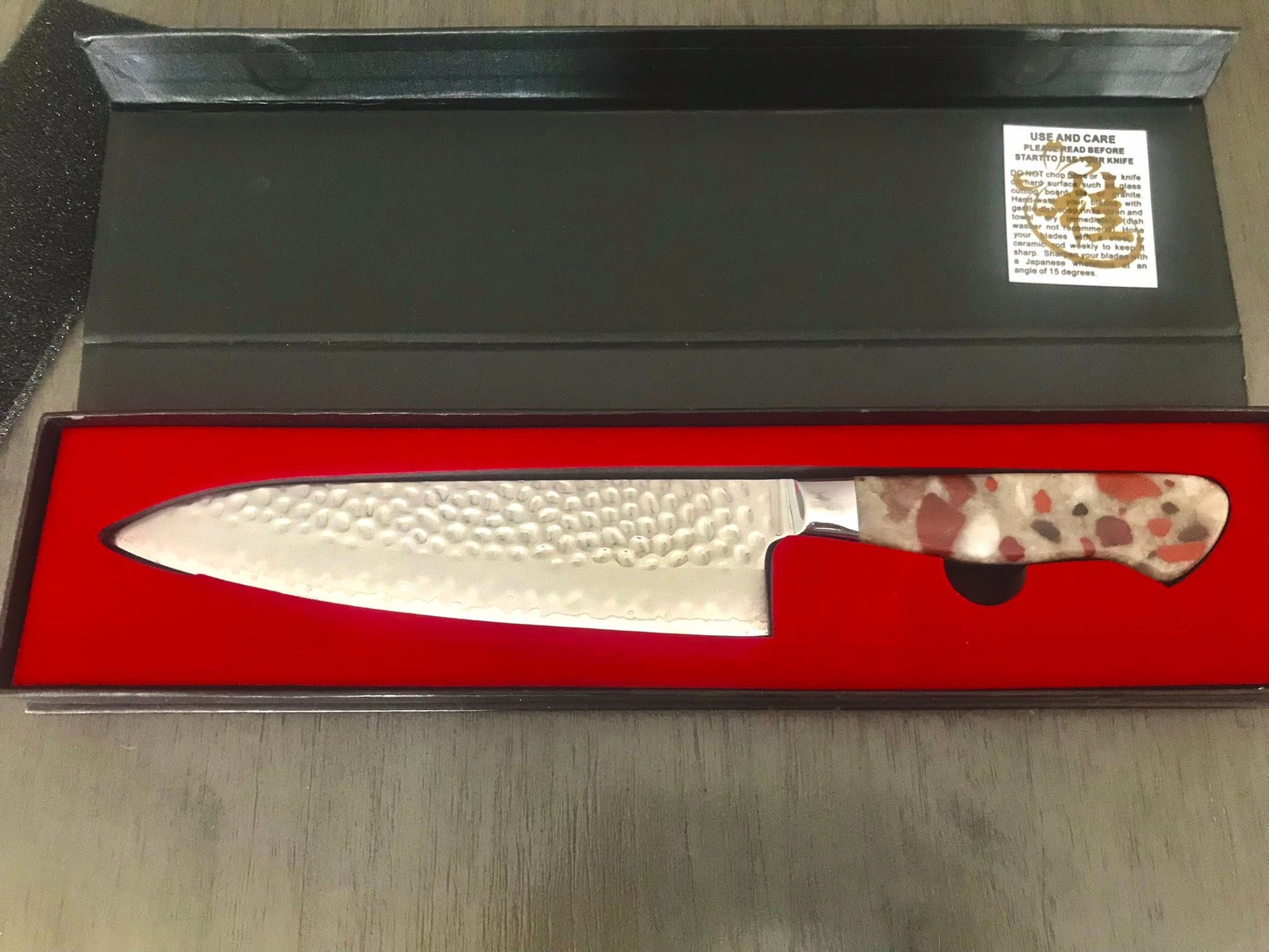 Hammered Japanese Chef’s Knife