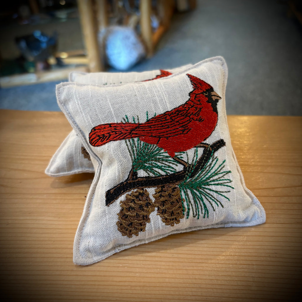 EMBROIDERED BALSAM PILLOWS 5x5
