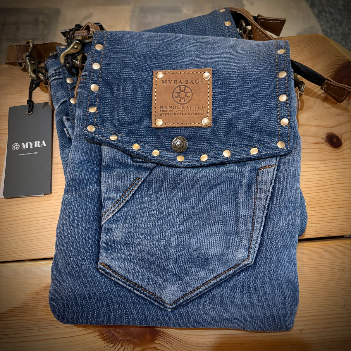 DAHLIA DENIM CROSSBODY BAG