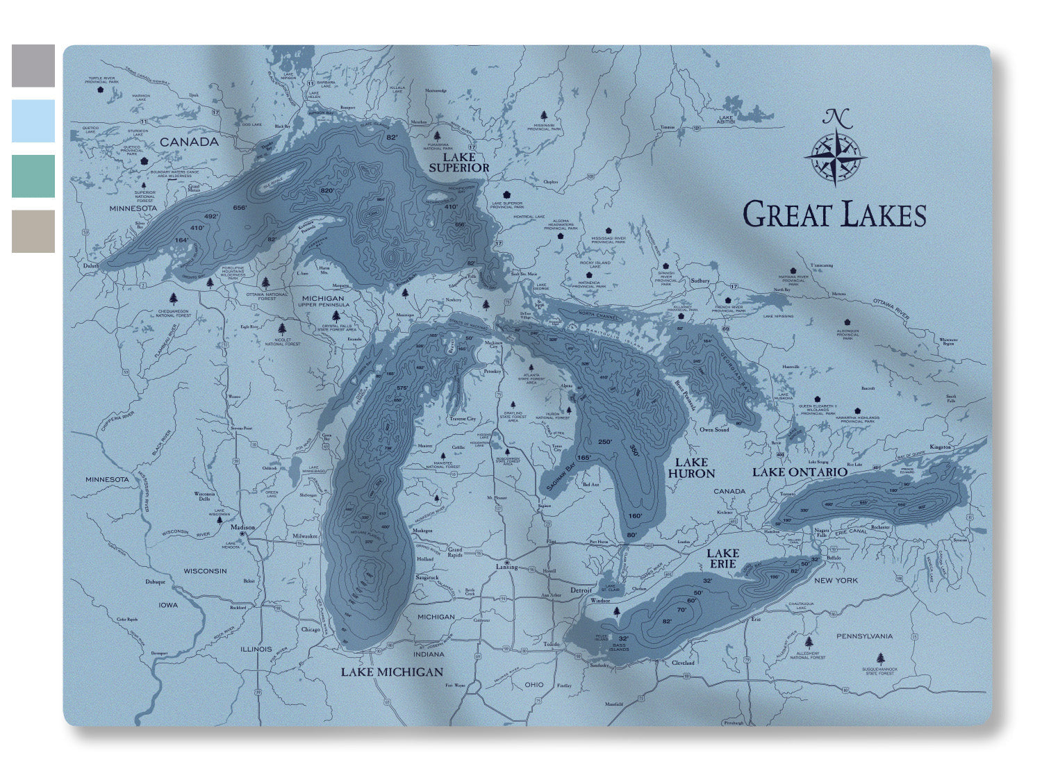 GREAT LAKES SWEATSHIRT THROW
