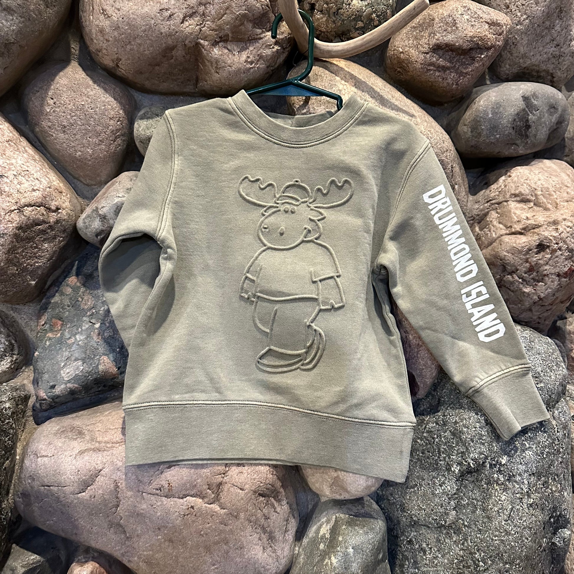 MOOSE EMBOSSED KIDS SWEATSHIRT