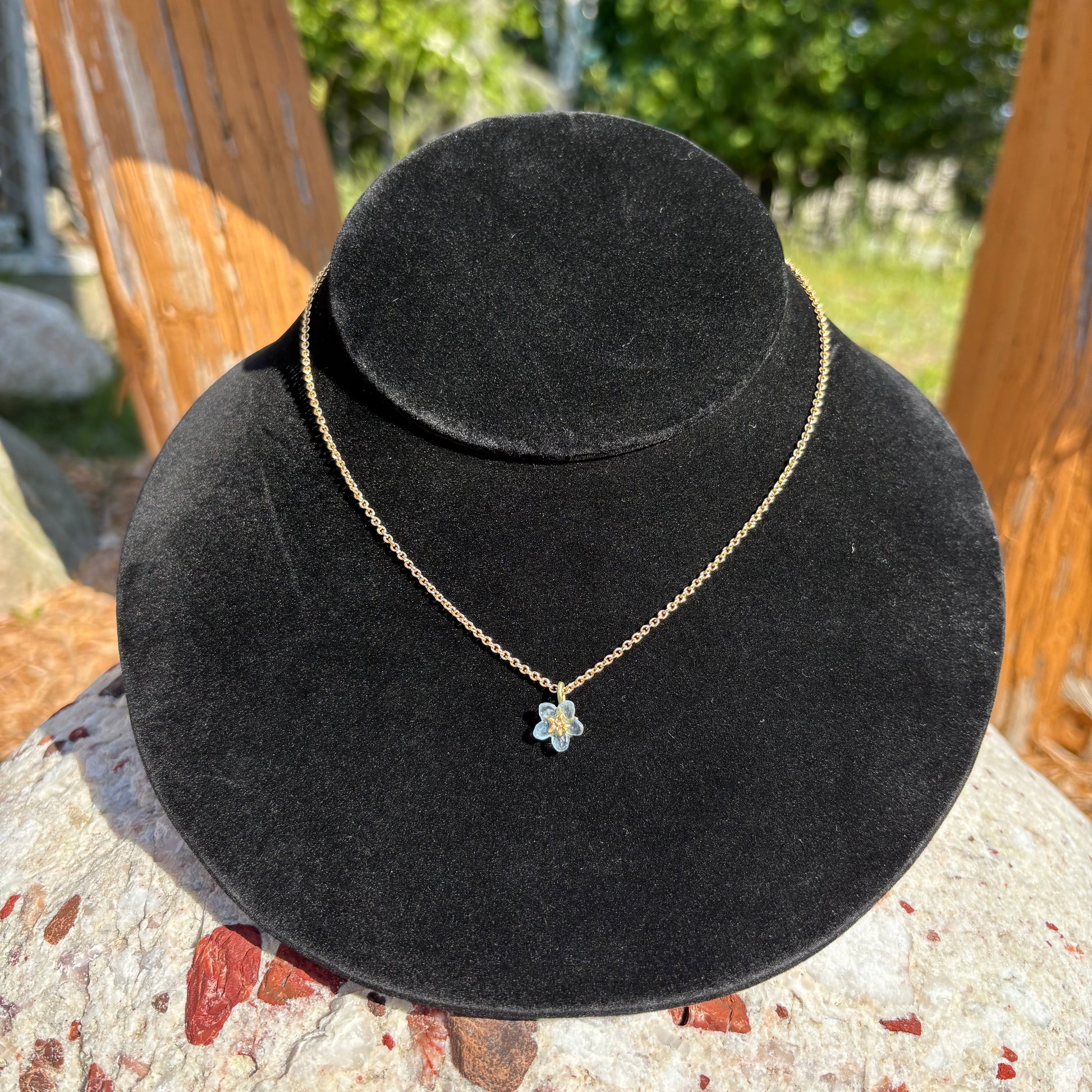 FORGET ME NOT PENDANT SINGLE 16"