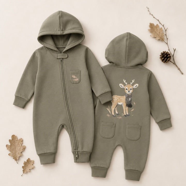 ORGANIC COZY ZIPPER ROMPER