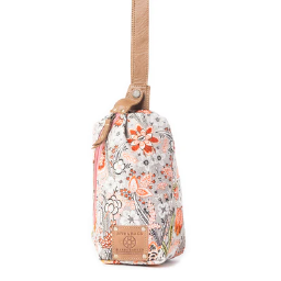 OASIS BLOOMS FANNY PACK/SLING CORAL/BLACK