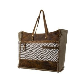 SAND WEAVER WEEKENDER BAG