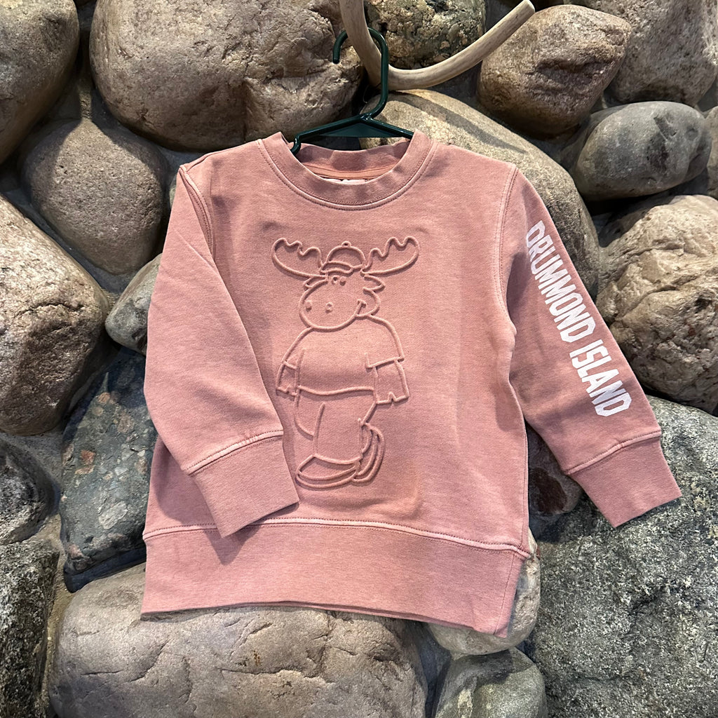 MOOSE EMBOSSED KIDS SWEATSHIRT