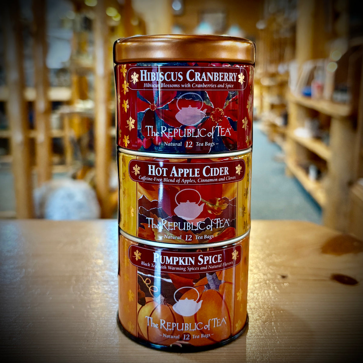 HARVEST STACKABLE TIN THE REPUBLIC OF TEA