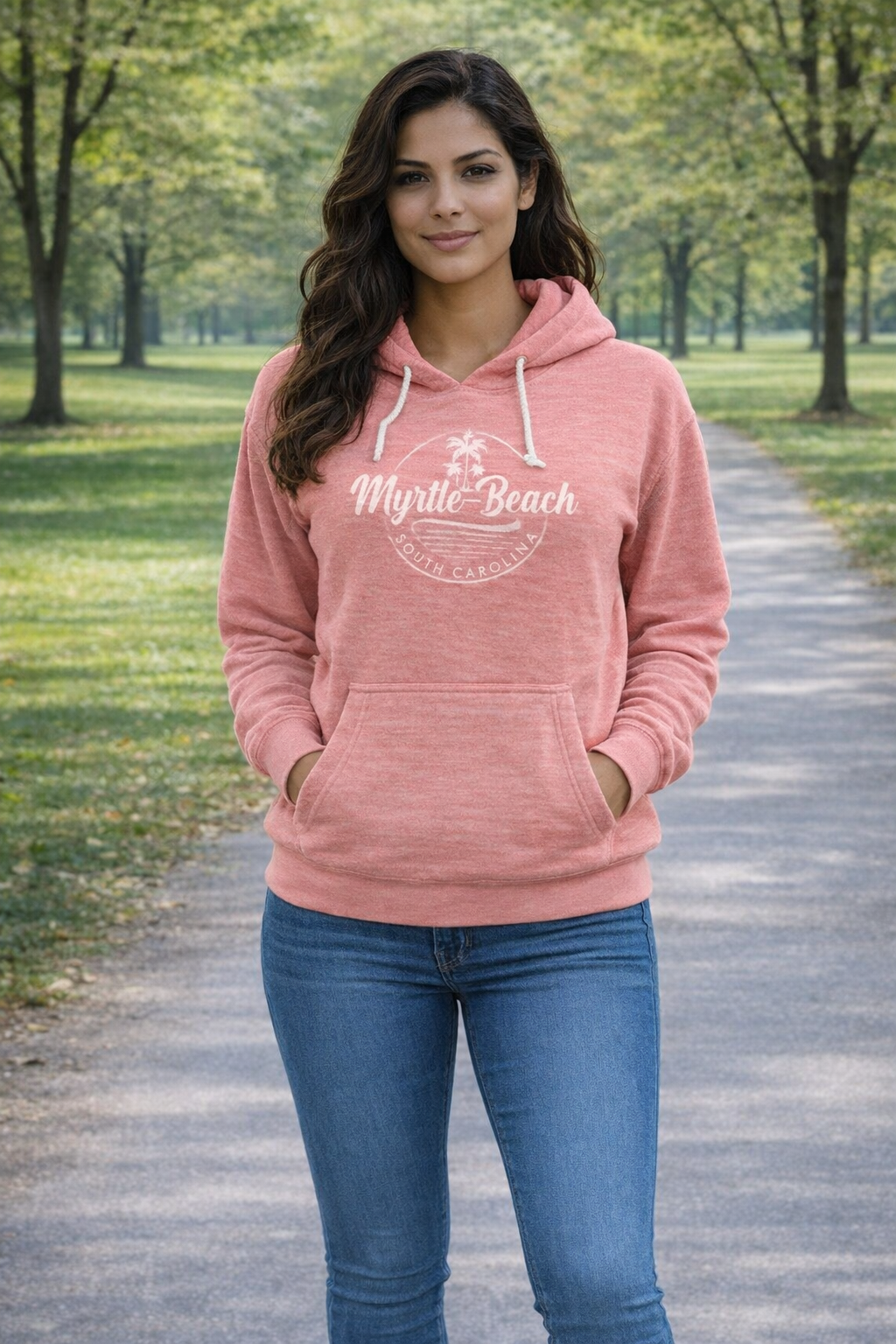Reverse Slub Hooded Pullover Sweatshirt