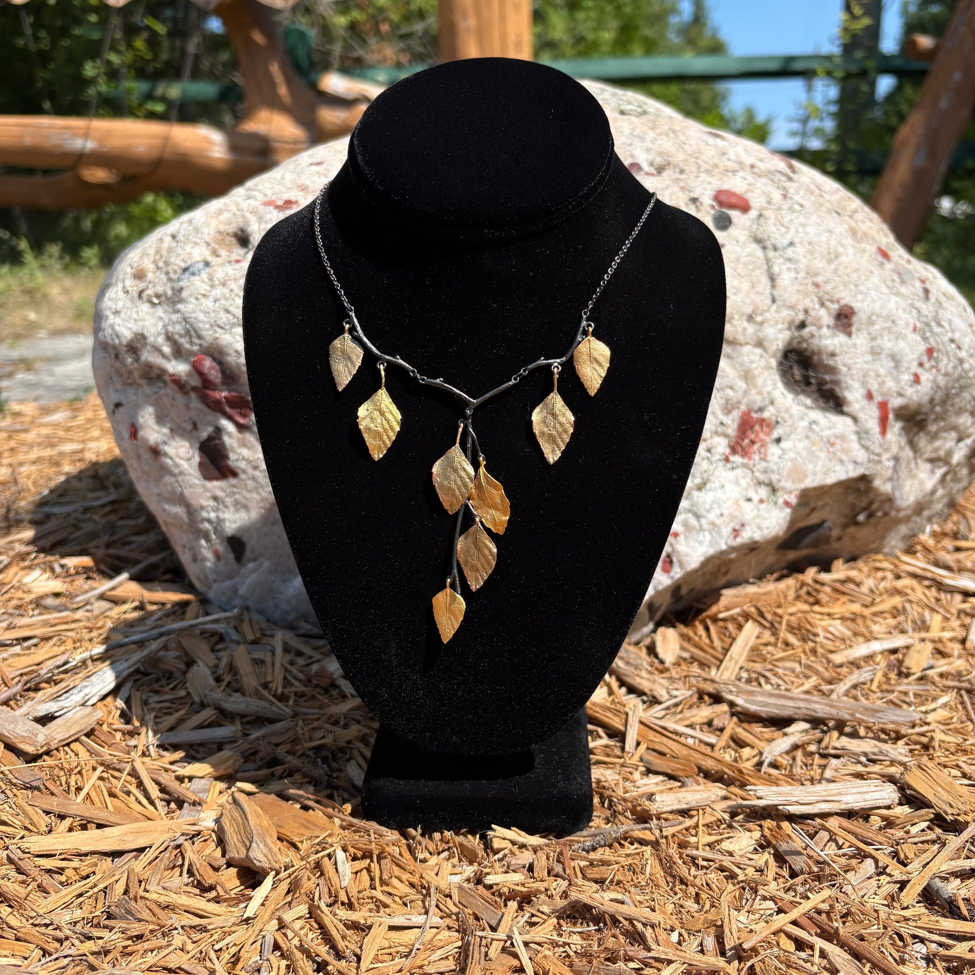 AUTUMN BIRCH Y NECKLACE 18” ADJ