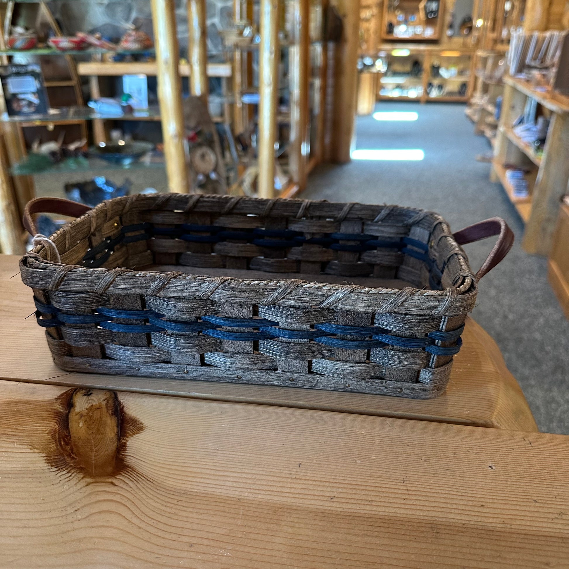 AMISH MADE DINNER ROLL/BREAD/CRACKER BASKETS W/HANDLES