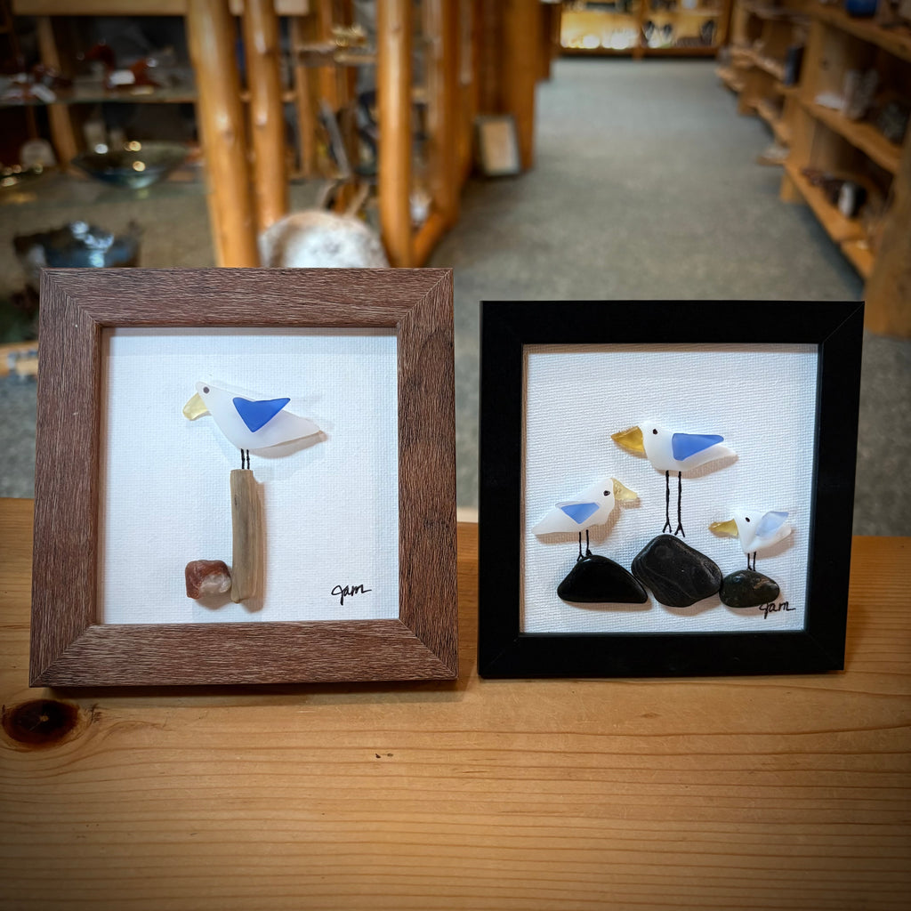 BEACH GLASS SEAGULLS