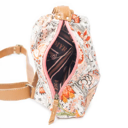 OASIS BLOOMS FANNY PACK/SLING CORAL/BLACK