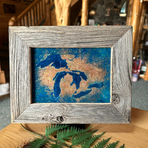 5X7 GREAT LAKES FRAMED 8X 9 3/4