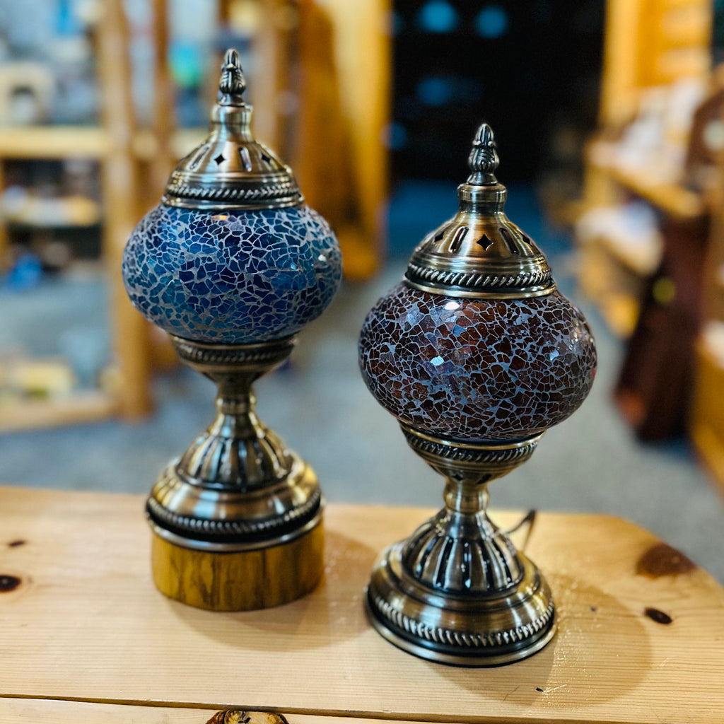 SINGLE MOSAIC GLOBE LAMPS