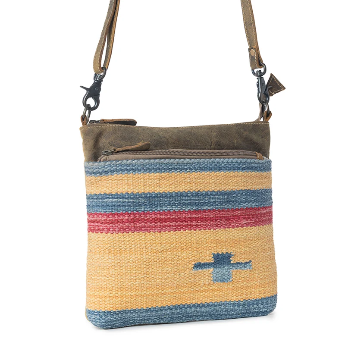 YELLOW AND BLUE CROSSBODY