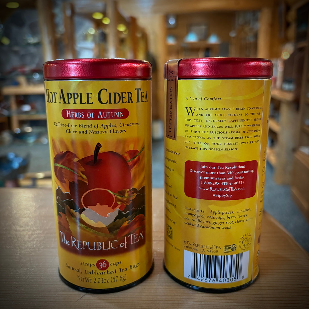 THE REPUBLIC OF TEA 
HOT APPLE CIDER HERBAL TEA