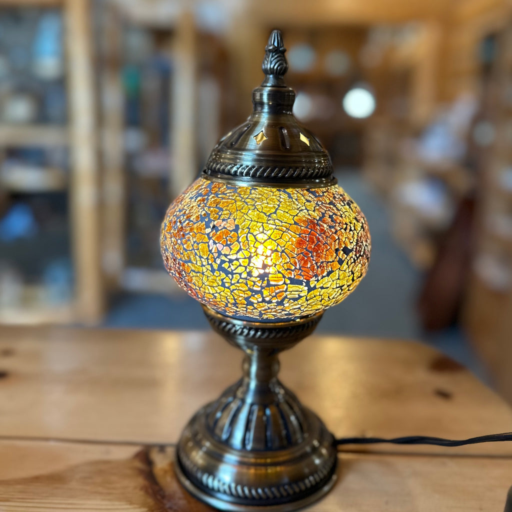 SINGLE MOSAIC GLOBE LAMPS